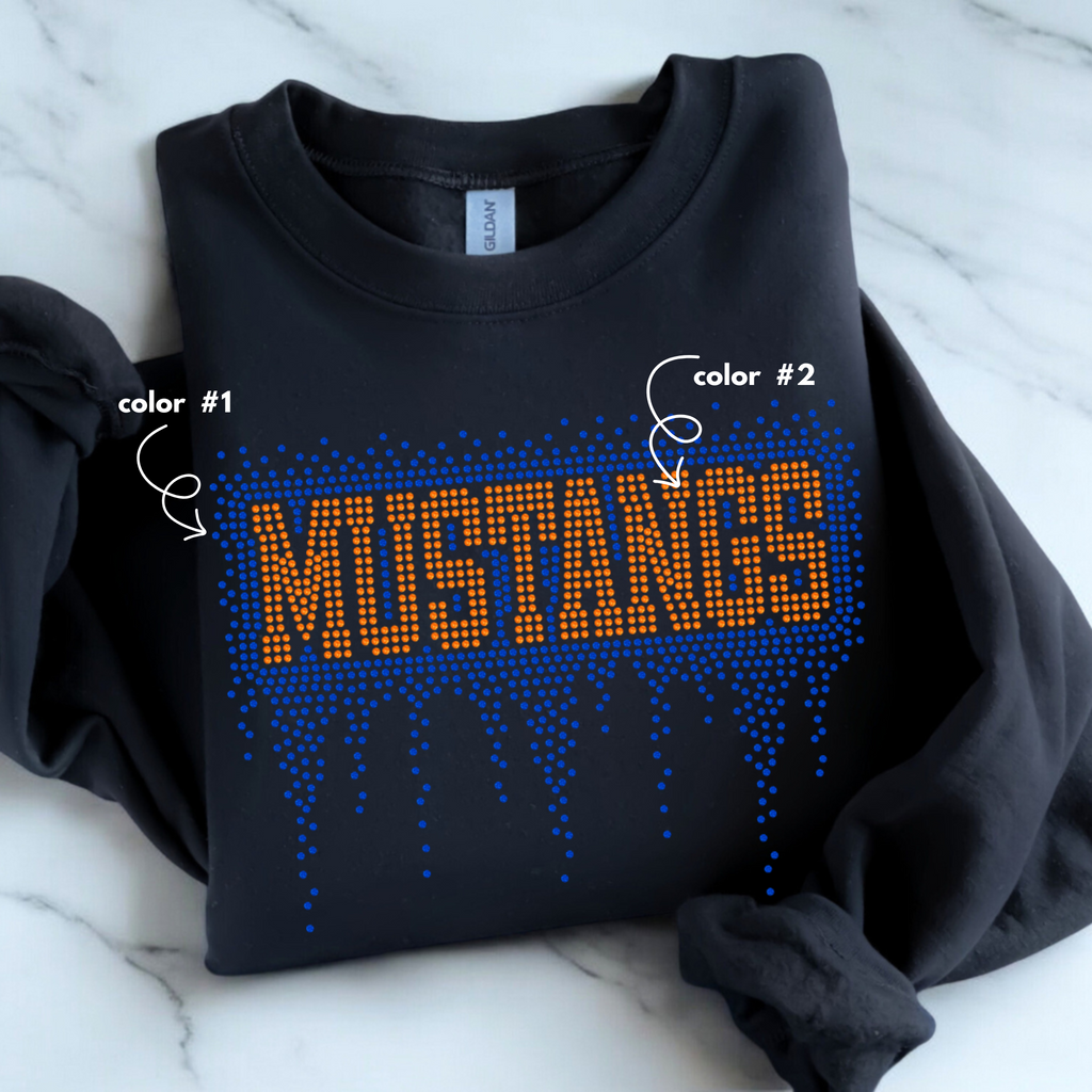 Mustangs Athletic Drip SPANGLE TRANSFER