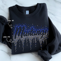 Mustangs Ombre Drip SPANGLE TRANSFER