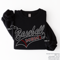Baseball Mom Tail SPANGLES TRANSFER