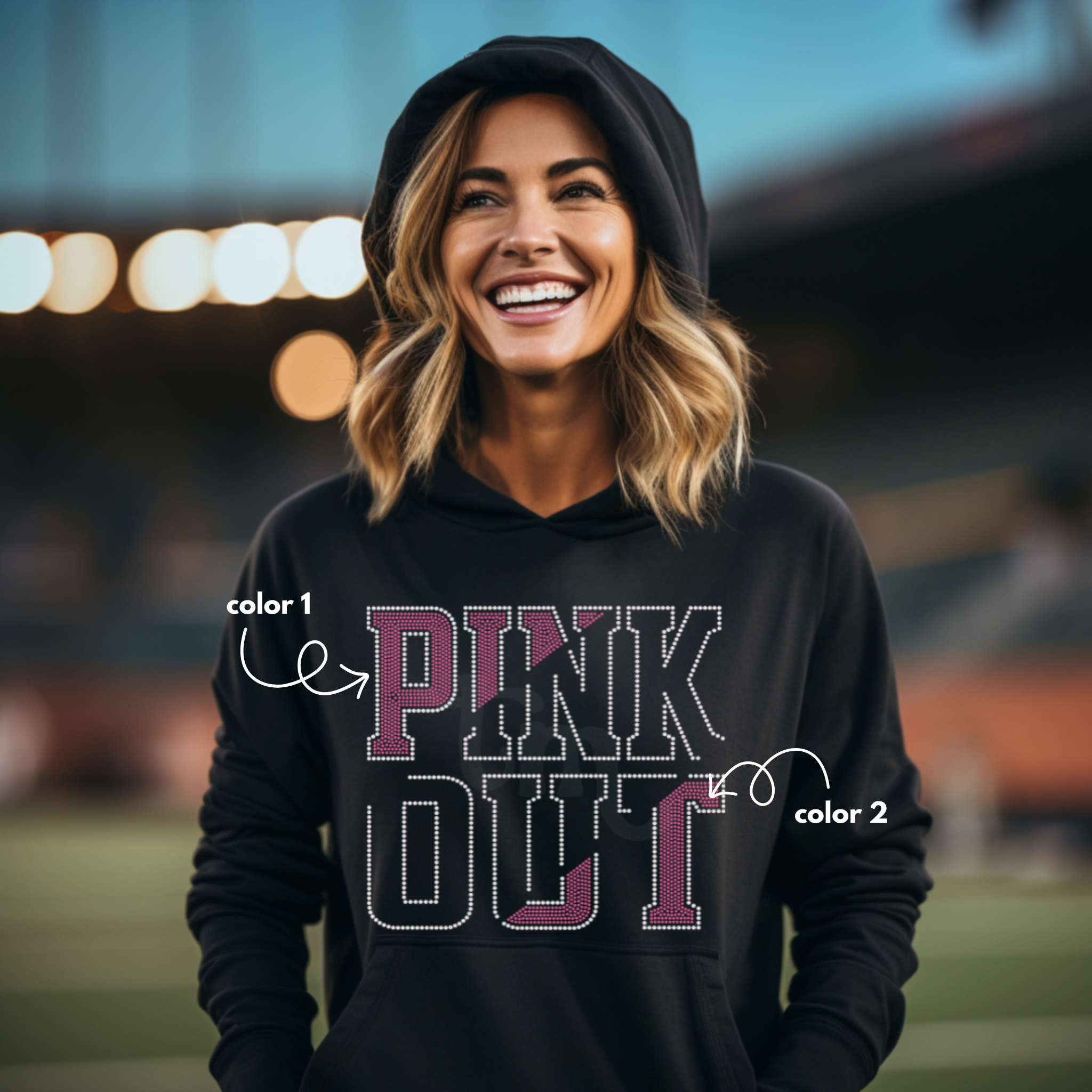 Pink Out SPANGLE TRANSFER