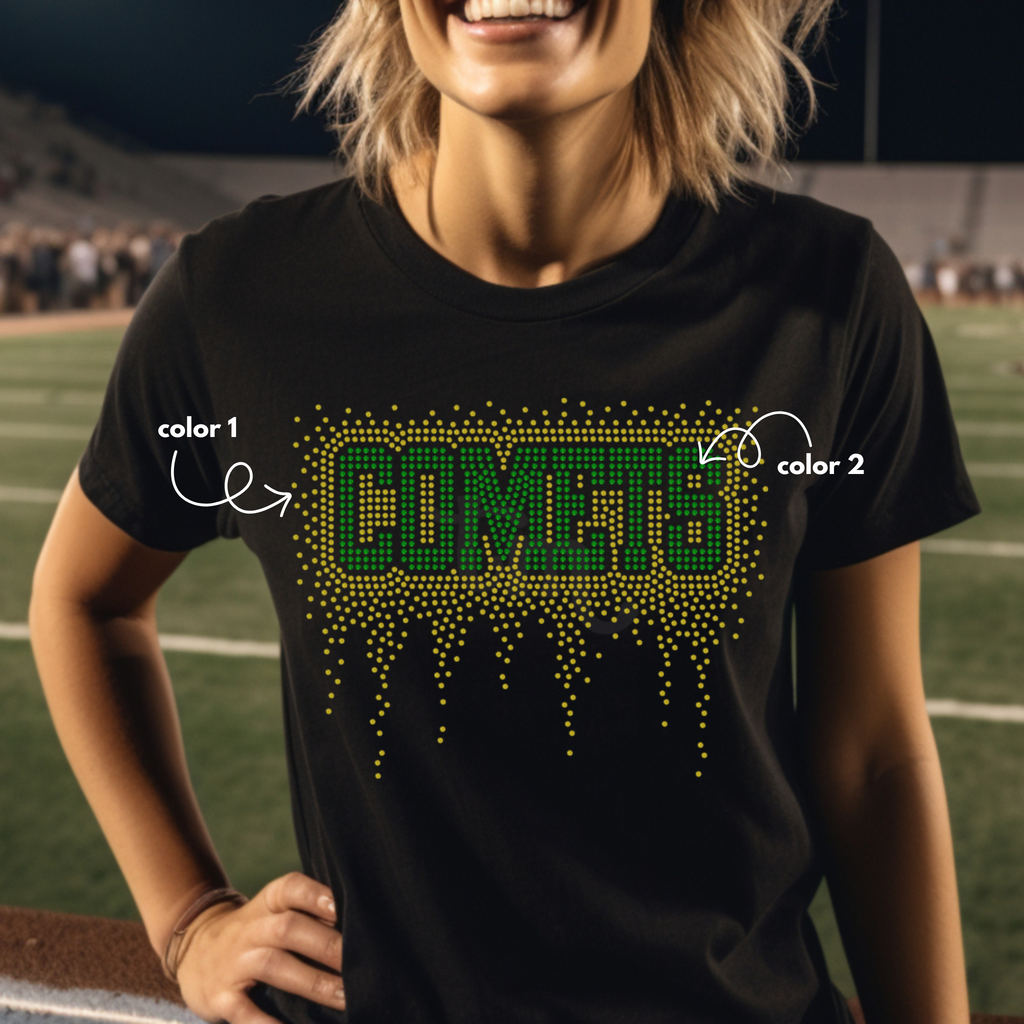 Comets Athletic Drip SPANGLE TRANSFER