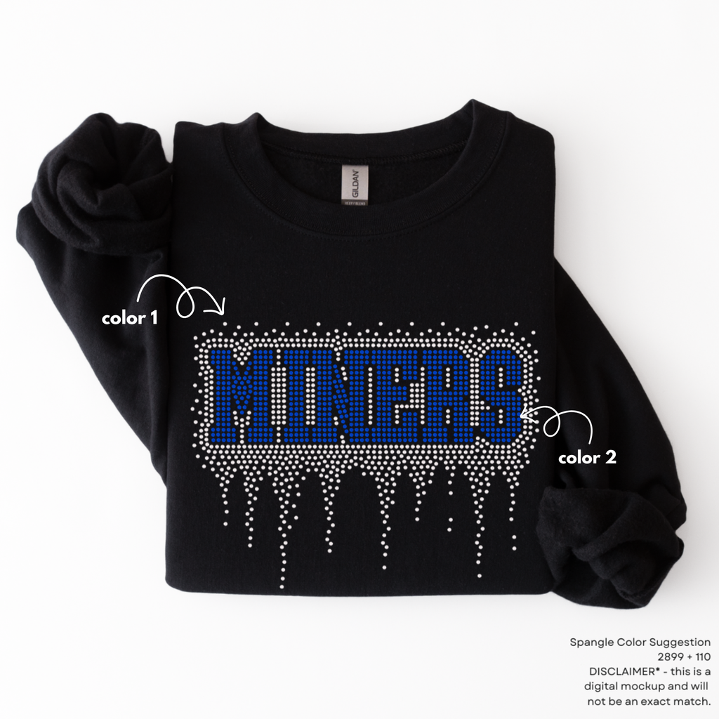 Miners Athletic Drip SPANGLE TRANSFER