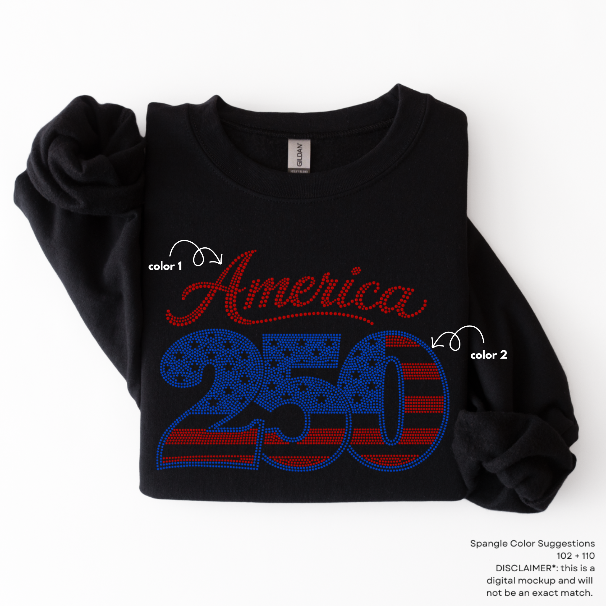 America 250 Years SPANGLE TRANSFER