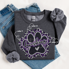 Huskies Leopard Paw SPANGLE TRANSFER