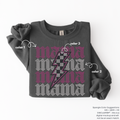 Mama Checkered Lightning Bolt SPANGLE TRANSFER