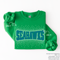 Seahawks Arched Scatter SPANGLE TRANSFER