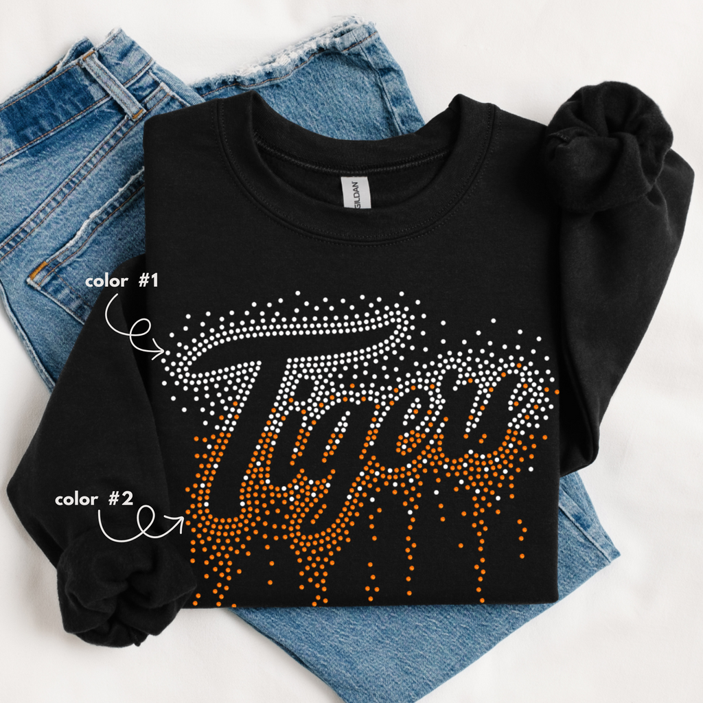 Tigers Ombre Drip SPANGLE TRANSFER