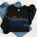 Cowboys Ombre Drip SPANGLE TRANSFER