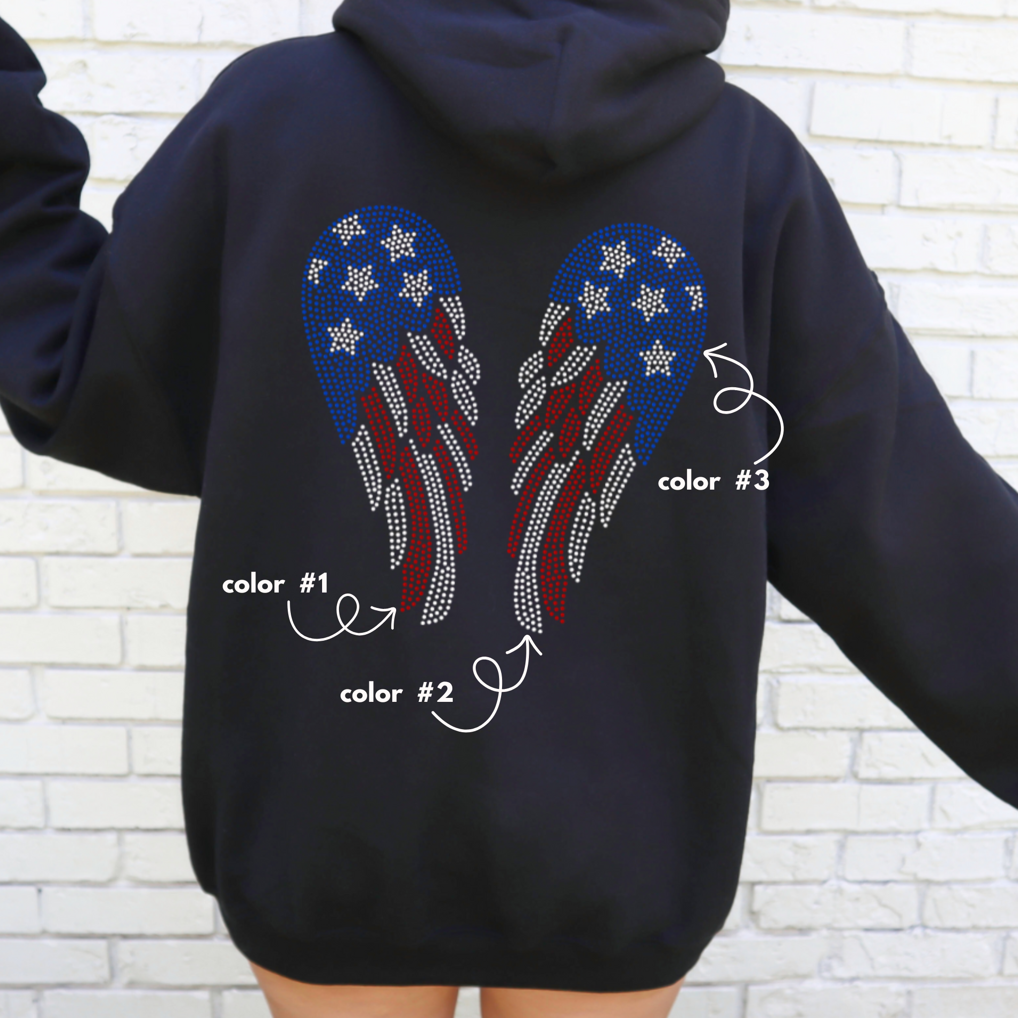 Patriotic Wings SPANGLE TRANSFER