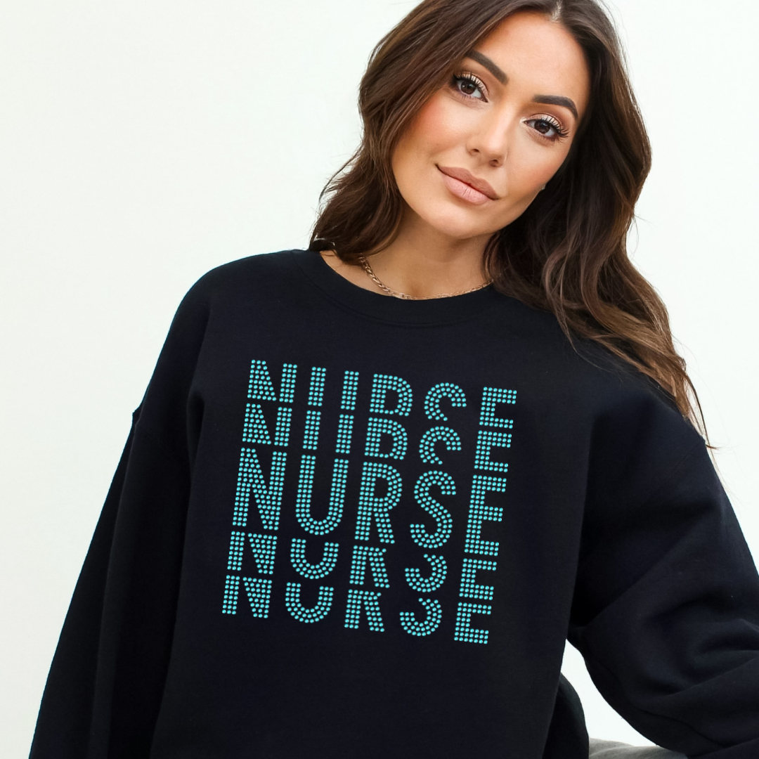 Nurse Stacked SS16 RHINESTONE TRANSFER