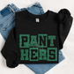 Panthers Block Lettering RHINESTONE TRANSFER