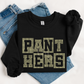 Panthers Block Lettering RHINESTONE TRANSFER