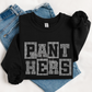 Panthers Block Lettering SPANGLE TRANSFER