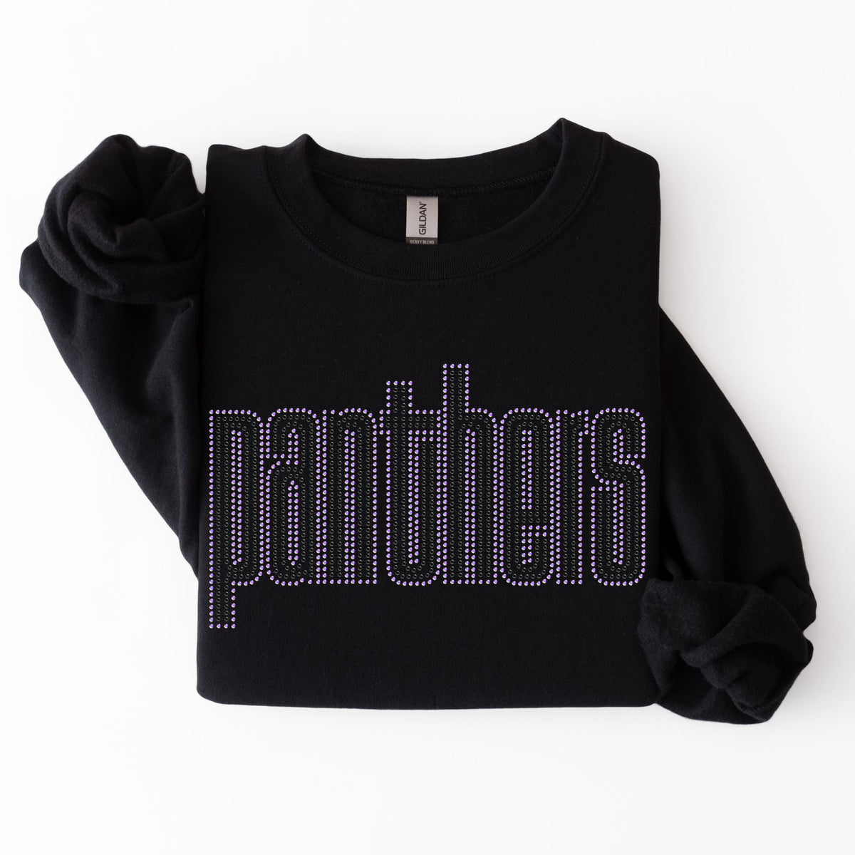 Panthers Double Outline SPANGLES TRANSFER