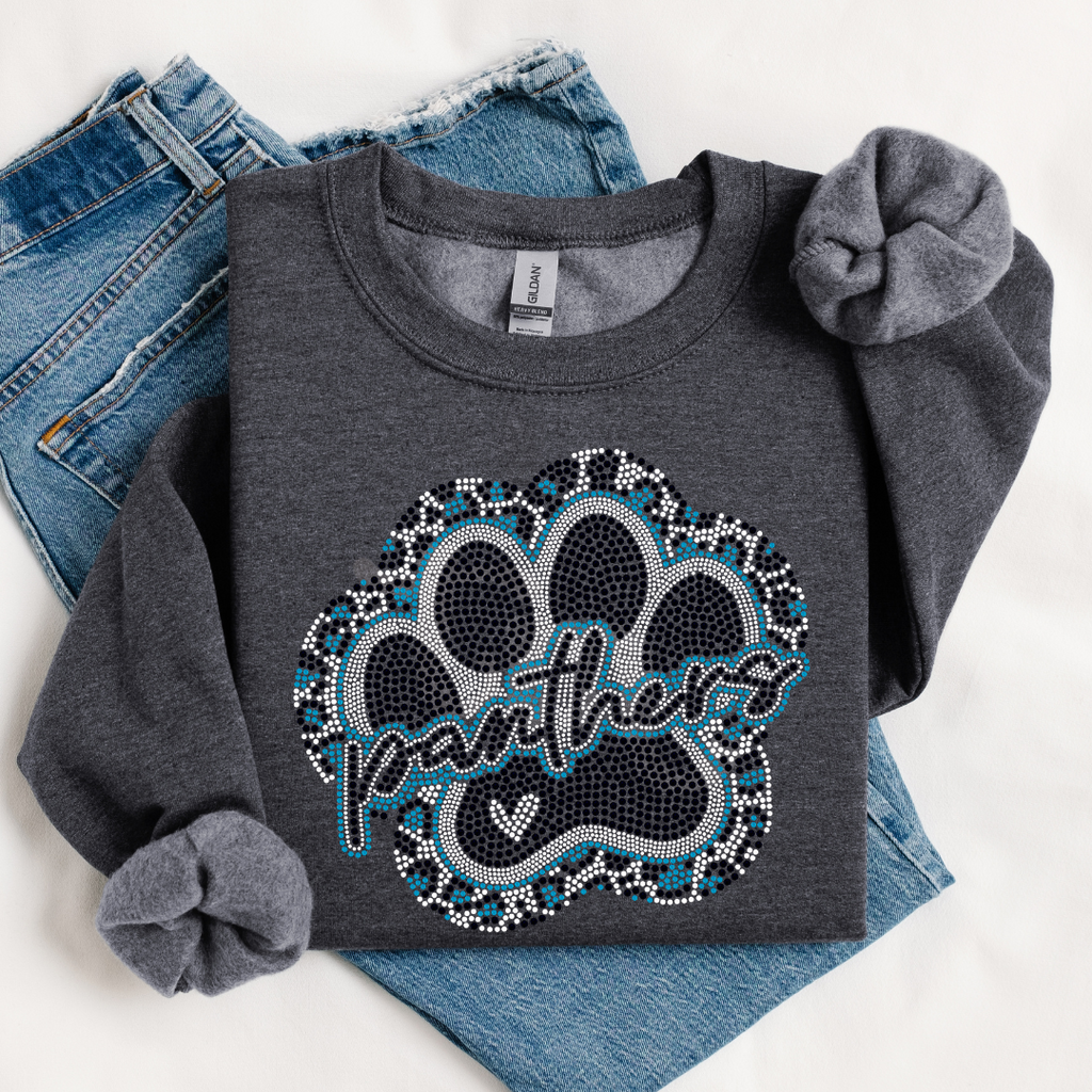 Panthers Leopard Paw SPANGLE TRANSFER