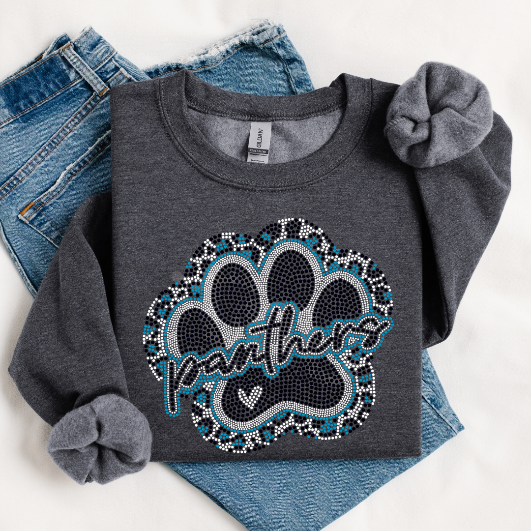 Panthers Leopard Paw SPANGLE TRANSFER