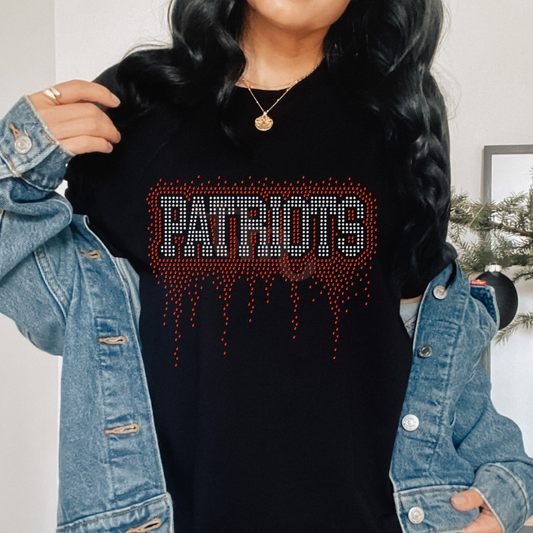 Patriots Athletic Drip RHINESTONE TRANSFER