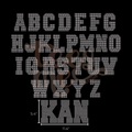 Semi Custom Spangle Transfer -Varsity Letters for Sweatshirts - 4mm