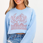 Phoenix w/ Mascot Name RHINESTONE TRANSFER