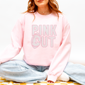Pink Out Football RHINESTONE TRANSFER