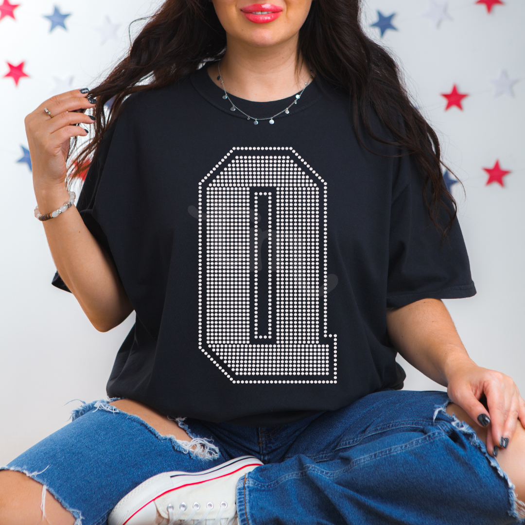 Custom SPANGLE Text SPANGLE Transfer - 11.5" BIG Letters- One Color