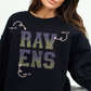 Ravens Ombre SPANGLE TRANSFER