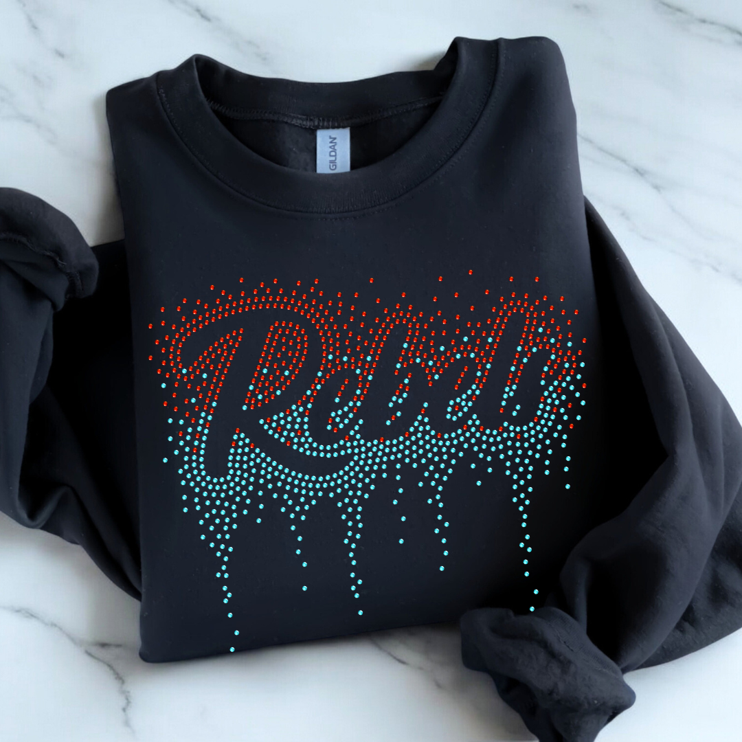 Rebels Ombre Drip RHINESTONE TRANSFER