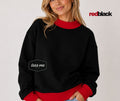 Red + Black Tees Me Premium Mock Neck Sweatshirt || PREORDER est. ship 8/17