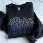 Rockets Ombre Drip RHINESTONE TRANSFER