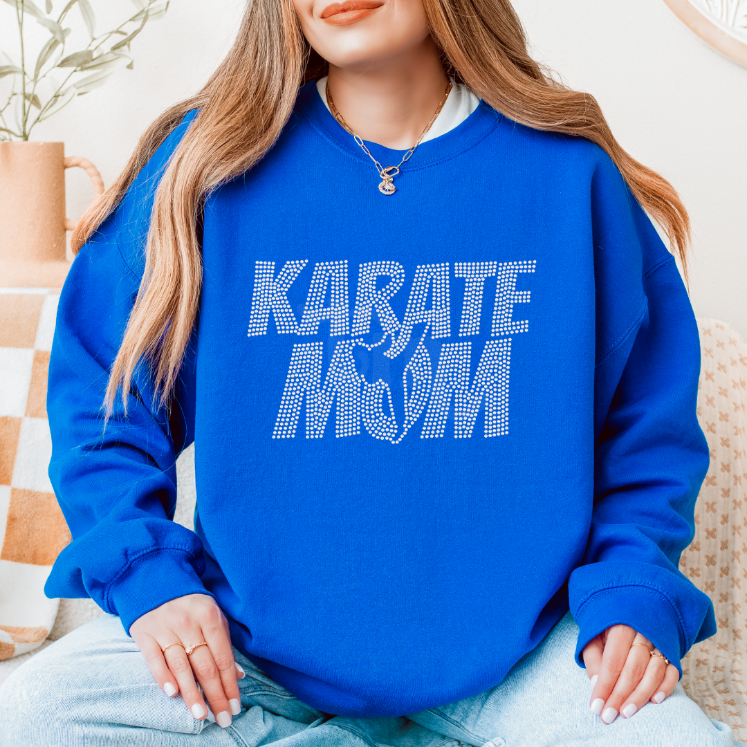 Karate Mom SPANGLES TRANSFER