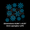Snowflakes Pattern SPANGLE TRANSFER