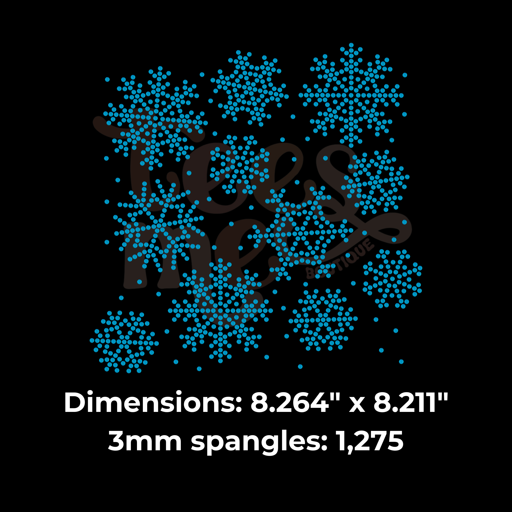 Snowflakes Pattern SPANGLE TRANSFER