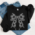 Soccer Bow RHINESTONE TRANSFER