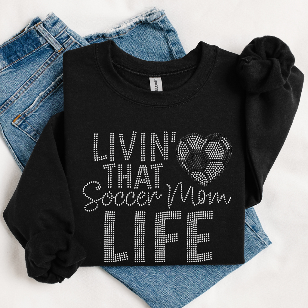 Soccer Mom Life RHINESTONE TRANSFER