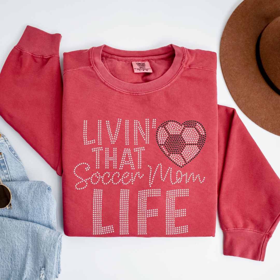 Soccer Mom Life RHINESTONE TRANSFER