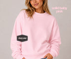 Solid Pink Tees Me Premium Mock Neck Sweatshirt || PREORDER est. ship 8/17