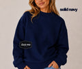 Solid Navy Tees Me Premium Mock Neck Sweatshirt || PREORDER est. ship 8/17