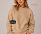 Solid Tan Tees Me Premium Mock Neck Sweatshirt || PREORDER est. ship 8/17