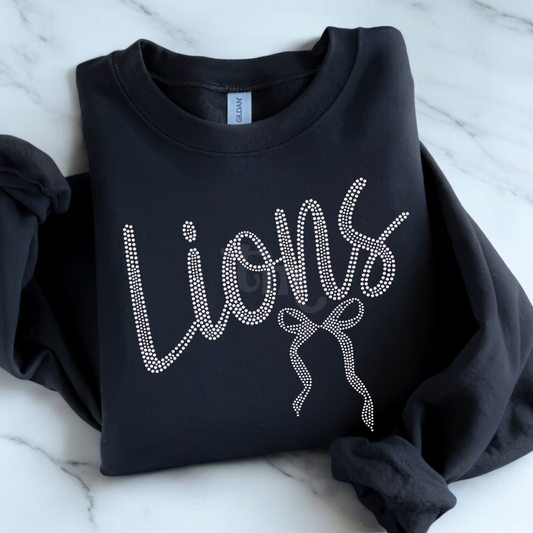 Lions Bow RHINESTONE TRANSFER