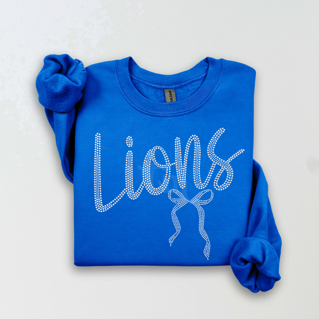 Lions Bow RHINESTONE TRANSFER