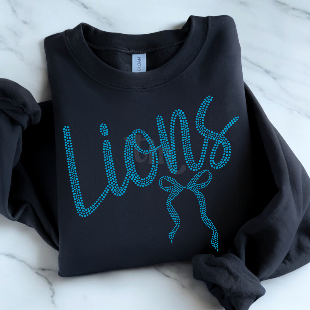 Lions Bow RHINESTONE TRANSFER