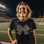 Football Bow SPANGLES TRANSFER
