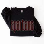 Spartans Double Outline SPANGLES TRANSFER
