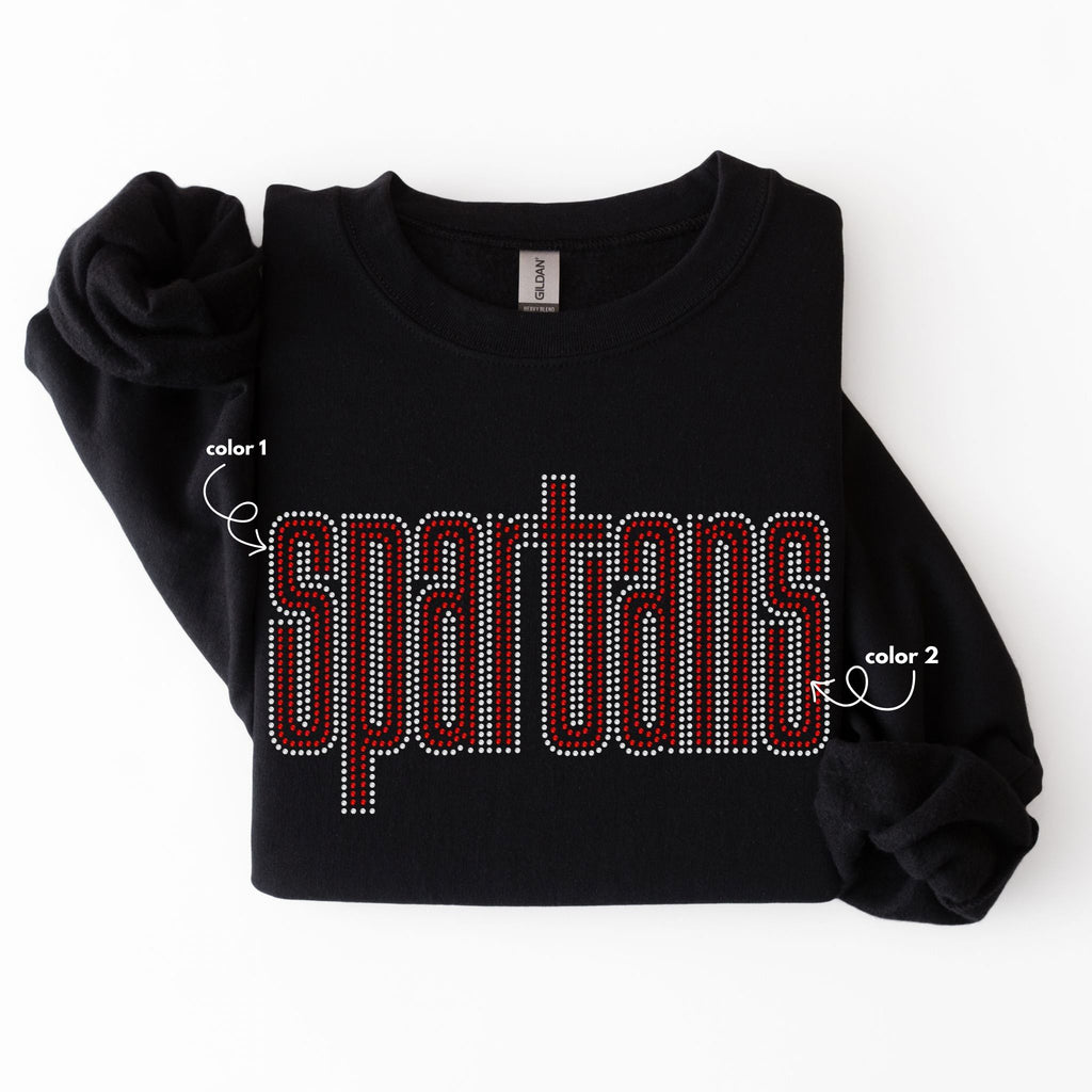 Spartans Double Outline SPANGLES TRANSFER