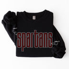 Spartans Double Outline SPANGLES TRANSFER