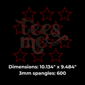 Stars Pattern SPANGLE TRANSFER