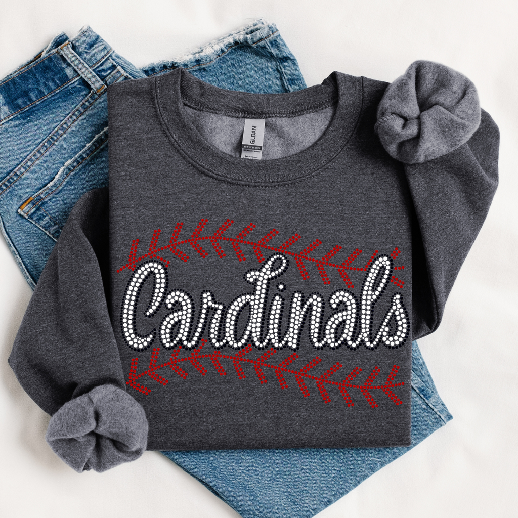 Cardinals Baseball Stitching SPANGLE TRANSFER