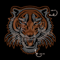 Tiger Head SPANGLE TRANSFER