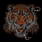 Tiger Head SPANGLE TRANSFER