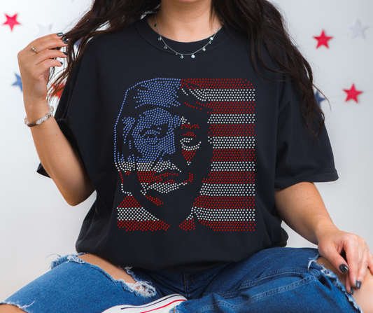 Trump Flag RHINESTONE TRANSFER